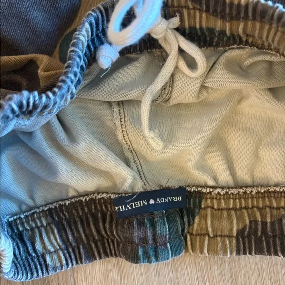 Brandy Melville Camo Track Pants in Green, Tan, Black - Picture 2 of 3